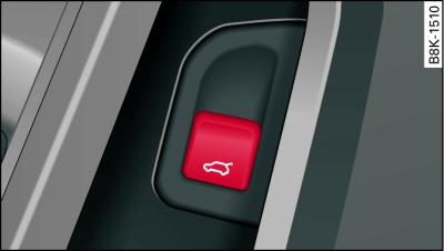 Driver's door (Coupé): Unlocking the boot lid*